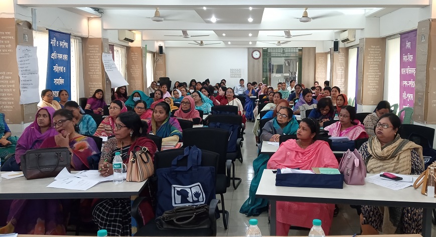 Bangladesh Mahila Parishad organized a Training of Trainers ( TOT ) for the leaders of District Branches